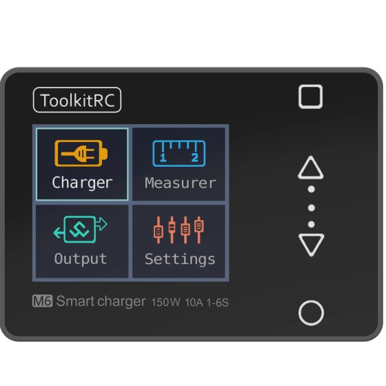 ToolkitRC M6 150W 10A DC 1-6S Mini Pocket Servo Tester Outil Récepteur Signal Multi-fonction Balance Chargeur RC Drone Lipo Batterie